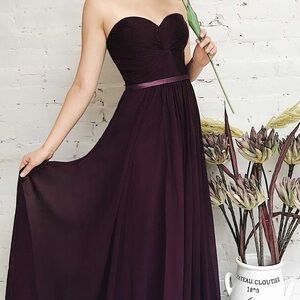 Strapless Chiffon Gown